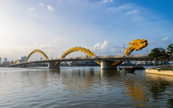 Dragon Bridge over the Han River in Da Nang